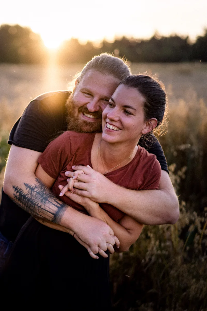 Corina & Stefan bei der Arbeit