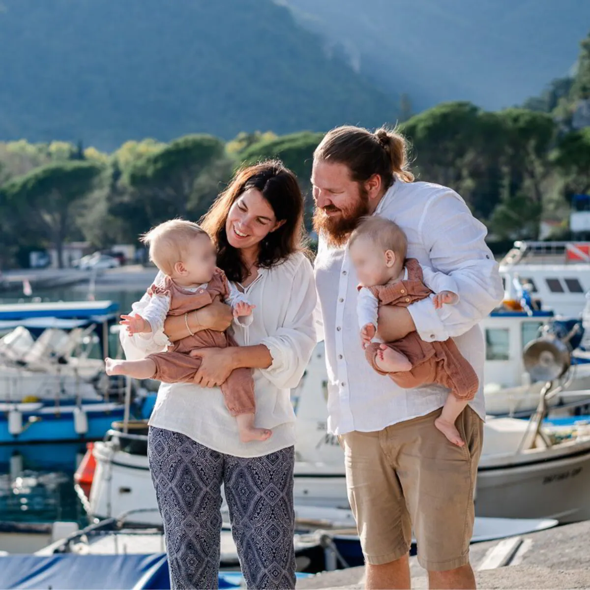 Die Familie mit den Zwillingen